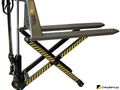 Гидравлическая тележка (рохля) TISEL TX15 (с ножничным подъёмом)